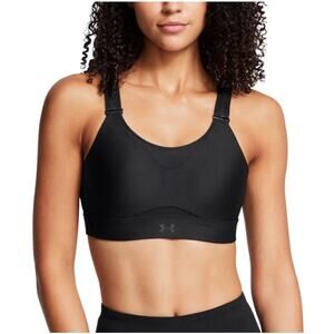 New UNDER ARMOUR Women's Black High Support Infinity 2.0 Sports Bra Size 34 D
